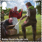 The Legend of Robin Hood 1st Stamp (2023) Robin Hood robs the rich