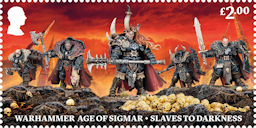 Warhammer £2.00 Stamp (2023) Warhammer Age of Sigmar - Slaves to Darkness