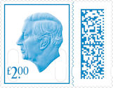 High Value Definitive £2.00 Stamp (2023) Bright Blue