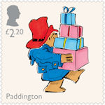 Paddington £2.20 Stamp (2023) Paddington carrying presents