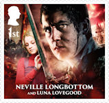 Harry Potter 1st Stamp (2023) Neville Longbottom and Luna Lovegood