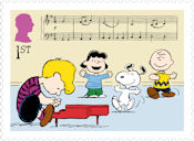 Peanuts 1st Stamp (2025) Schroeder playing the piano