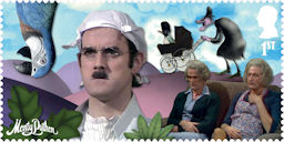 Monty Python 1st Stamp (2025) John Cleese as a Gumby Brain Specialist
