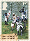 Monty Python 1st Stamp (2025) Sir Robin’s encounter with the Three-Headed Giant – “Youre lucky, you’re not next to him!”