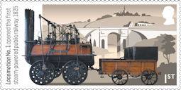 Steam Locomotives 1st Stamp (2025) Locomotion No. 1