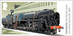 Steam Locomotives 1st Stamp (2025) Evening Star