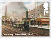 Steam Locomotives 1st Stamp (2025) A commemorative postcard from the S&DR centenary in 1925