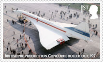 Concorde 1st Stamp (2026) British pre-production Concorde rolled out, 1971