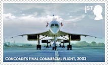 Concorde 1st Stamp (2026) Concorde’s final commercial flight, 2003