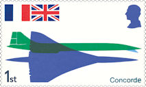 Concorde 1st Stamp (2026) The unmistakable profile of Concorde, captured by David Gentleman in his design for the original 9d stamp.