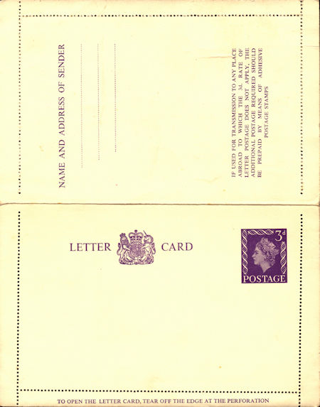 GB Postal Stationery from Collect GB Stamps