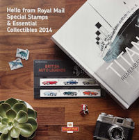 Hello from Royal Mail Special Stamps and Essential Collectibles 2014