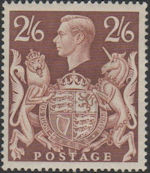 Definitives 2s6d Stamp (1939) Brown