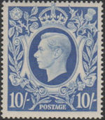 10s, Ultramarine from Definitives (1939)