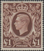 £1, Brown from Definitives (1939)