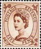 Wilding Definitive 5d Stamp (1953) brown