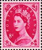 Wilding Definitive 8d Stamp (1953) magenta