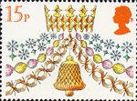 Christmas 1980 15p Stamp (1980) Crow, Chains and Bell
