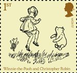 Childrens Books - Winnie The Pooh 1st Stamp (2010) Winnie-the-Pooh and Christopher Robin