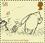 Childrens Books - Winnie The Pooh 58p Stamp (2010) Winnie-the-Pooh and Piglet