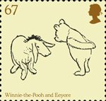 Childrens Books - Winnie The Pooh 67p Stamp (2010) Winnie-the-Pooh and Eeyore