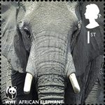 World Wildlife Fund 1st Stamp (2011) African Elephant