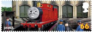 Thomas the Tank Engine 66p Stamp (2011) James