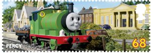 Thomas the Tank Engine 68p Stamp (2011) Percy