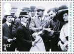 Centenary of Aerial Post 1st Stamp (2011) Hamel receives first mail bag