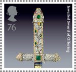 The Crown Jewels 76p Stamp (2011) Jewelled Sword of Offering