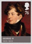 The House of Hanover 76p Stamp (2011) George IV (1820 - 1830)