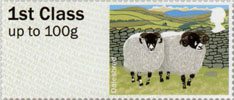 1st, Dalesbred from Post & Go - British Farm Animals I - Sheep (2012)