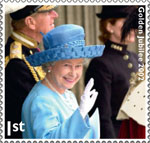 The Queens Diamond Jubilee 1st Stamp (2012) Golden Jubilee 2002