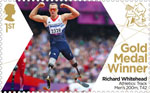 Paralympics Team GB Gold Medal Winners  1st Stamp (2012) Athletics: Track Men's 200m, T42 - Paralympics Team GB Gold Medal Winners 