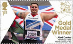 Paralympics Team GB Gold Medal Winners  1st Stamp (2012) Athletics: Field Men's Discus, F42 - Paralympics Team GB Gold Medal Winners 