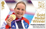 Paralympics Team GB Gold Medal Winners  1st Stamp (2012) Swimming: Women's 100m Backstroke, S8 - Paralympics Team GB Gold Medal Winners 