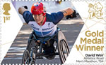 Paralympics Team GB Gold Medal Winners  1st Stamp (2012) Athletics: Road Men's Marathon, T54 - Paralympics Team GB Gold Medal Winners 
