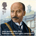 Great Britons 1st Stamp (2013) John Archer (1863-1932)