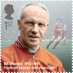 Great Britons 1st Stamp (2013) Bill Shankly (1913-1981)