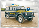 British Auto Legends 1st Stamp (2013) Land Rover Defender 110