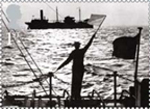 Merchant Navy 1st Stamp (2013) Merchant Ship in Thames Estuary