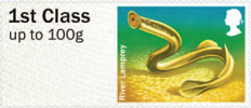 Post & Go: River Life - Freshwater Life 3 1st Stamp (2013) River Lamprey