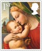 Christmas 2013 1st Stamp (2013) Virgin and Child with young St John the Baptist