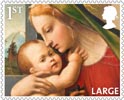 Christmas 2013 1st Large Stamp (2013) Virgin and Child with young St John the Baptist
