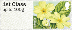 Post & Go: Spring Blooms - British Flora 1 1st Stamp (2014) Primrose