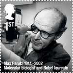 Remarkable Lives 1st Stamp (2014) Max Perutz