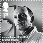 Remarkable Lives 1st Stamp (2014) Abram Games