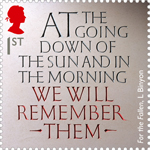 The Great War - 1914 1st Stamp (2014) War Poetry