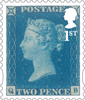 The 175th Anniversary of the Penny Black 1st Stamp (2015) Twopenny Blue