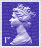 Long to Reign Over Us 1st Stamp (2015) Machin Definitive